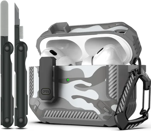 Vista 93 de RFUNGUANGO Fundas protectoras para Airpods de 2ª y 1ª generación, color 2º -Blanco