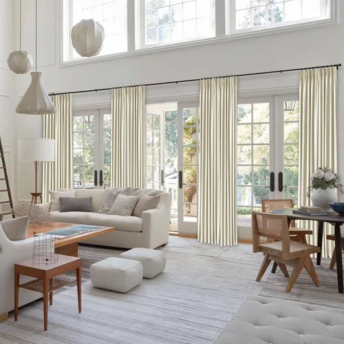 Vista 8 de Frelement Cortinas de terciopelo para oscurecer la habitación, paneles de ventana con aislamiento térmico para dormitorio, cortinas plisadas