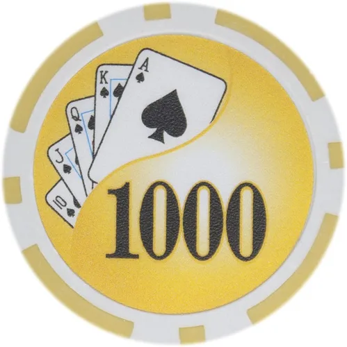 Vista 10 de Brybelly Yin Yang Poker Chip - Compuesto de arcilla pesada de 0.49 oz, paquete de 50