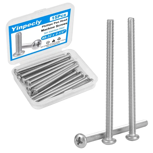Vista 8 de 25 tornillos de máquina de cabeza plana #10-24 x 1/2" de acero