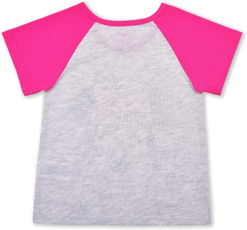 Vista 3 de Disney Minnie Mouse - Conjunto de camiseta y pantalones cortos para niñas, para bebés, niños pequeños y niños, color rosagris