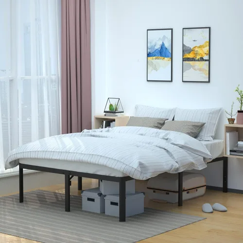 Vista 9 de Amazon Basics - Base de cama robusta y resistente con plataforma de almacenamiento tamaño Queen, soporte de listones de acero, sin ruido, de fácil