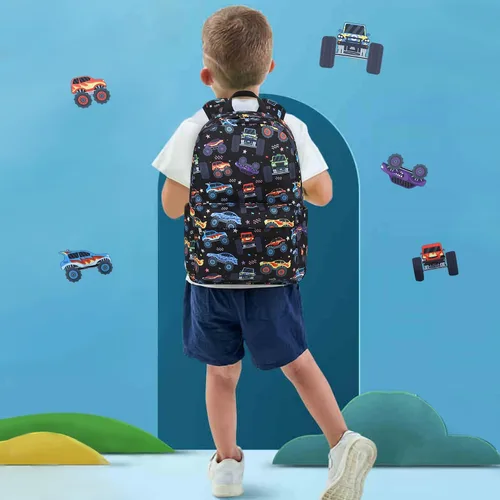 Vista 4 de CAMTOP Mochila preescolar para niños y niñas, mochila para niños pequeños, mochila escolar para jardín de infantes para edades de 3-8 años