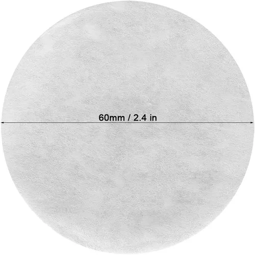 Vista 3 de Filtros de café de papel, 100 unidades de papel de filtro de café de 2.362 in/2.677 in por juego, filtro de repuesto, filtros de café clásicos