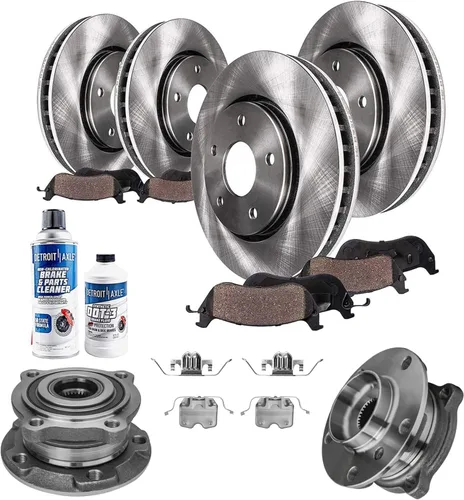 Vista 83 de Detroit Axle - Rotores de freno para Ford Mustang 2015 2016 2017 2018 2019 2020 2021 2022 2023 Rotores de freno de disco 2016 2017 2018 2019