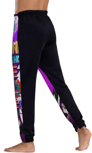 Vista 5 de Pantalones deportivos de hoja de cannabis para hombre, pantalones deportivos retro, divertidos, pantalones deportivos casuales de entrenamiento