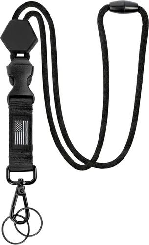 Vista 9 de DAYGOS Paquete de 2 cordones resistentes resistentes de 20 pulgadas con hebilla desmontable, llavero ajustable para llaves, soporte para tarjetas