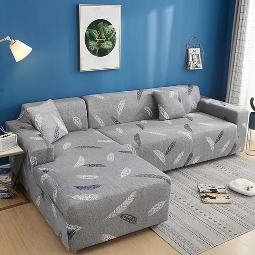 Vista 6 de MIPOPS Funda de franela para sofá de mascotas para niños, funda protectora antideslizante para sofá en forma de L, protector de muebles de diván