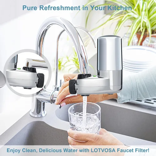 Vista 7 de Reemplazo del filtro de agua – Compatible con filtros Brita Faucet – Paquete de 3 – Se adapta a todos los filtros de agua Brita Tap LTF-003S