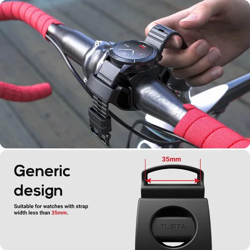Vista 4 de TUSITA Soporte de bicicleta compatible con Garmin, Apple Watch Ultra, Polar