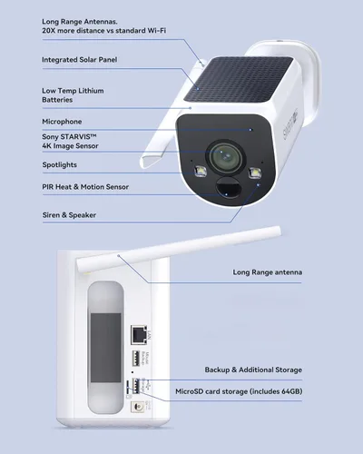 Vista 7 de Swann MaxRanger4K - Cámaras de seguridad solares 4K inalámbricas