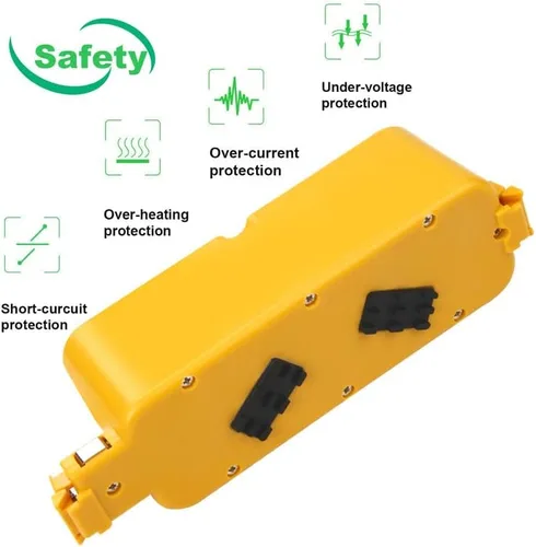 Vista 4 de Batería de repuesto Ni-MH de 14.4V 4000mAh para Irobot-Roomba 400 serie Roomba 400 405 410 415 416 418 4000 4100 4105 4110 4130 4150 4170 4188
