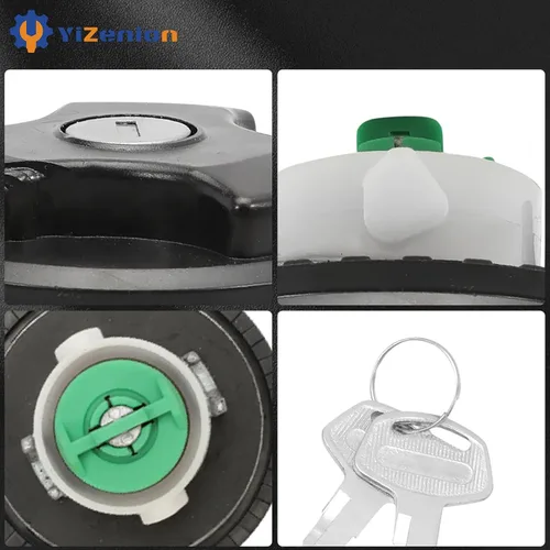 Vista 4 de 2993927 Tapa del depósito de combustible, tapa de depósito de combustible con bloqueo compatible con Fiat 500 500C 2009-2016, Citroen 2016, Ford Ka