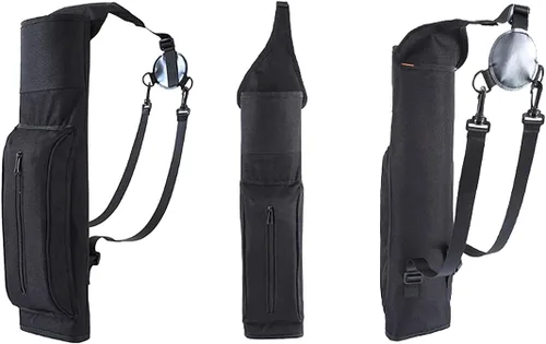 Vista 3 de Al aire libre Flecha Pot Back Archery Bolso de hombro ajustable de gran capacidad 3 puntos arnés impermeable Carcaj cadera para caza tiro