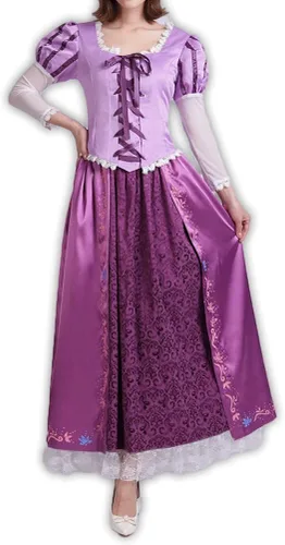 Vista 2 de 530 - Disfraz de princesa azul púrpura para mujer, talla grande