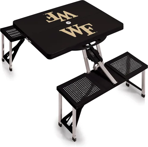 Vista 61 de PICNIC TIME NCAA North Carolina Tar Heels Folding Picnic Table - Camping Table - Outdoor Table with Umbrella Hole