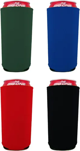 Vista 17 de Neopreno en blanco de 24 oz. Can Coolie (variedad de colores, paquete de 12)