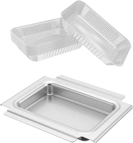 Vista 11 de Recogedor de grasa con 10 protectores de aluminio para Weber Spirit/Spirit II 200/300 Genesis y Genesis II LX200/300 Series Grill, pieza de repuesto