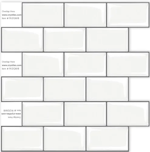 Vista 7 de Paquete de 1 protector contra salpicaduras de azulejos para despegar y pegar, papel tapiz de 12 x 12 pulgadas, color azul claro Azul claro