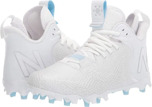 Vista 8 de New Balance FreezeLX V3 Agility Lacrosse Zapato para hombre, BlancoGris