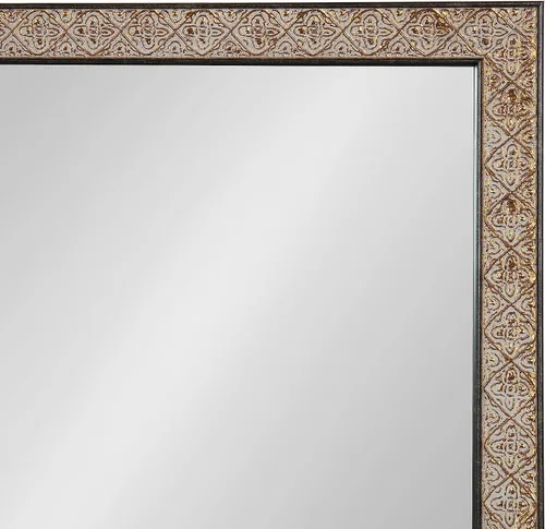 Vista 6 de Kate and Laurel Soniva - Espejo de pared rectangular tradicional, 18 x 24 pulgadas, dorado, espejo rectangular con marco global para uso como espejo