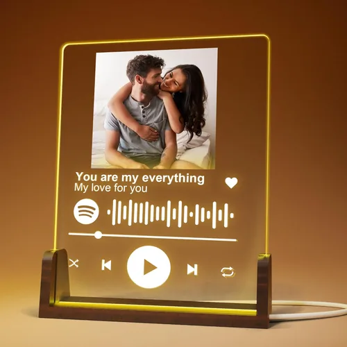 Vista 10 de EGD Spotify - Placa decorativa personalizada, regalos personalizados para él y ella, marco de fotos personalizado para novio, novia, pareja, esposa