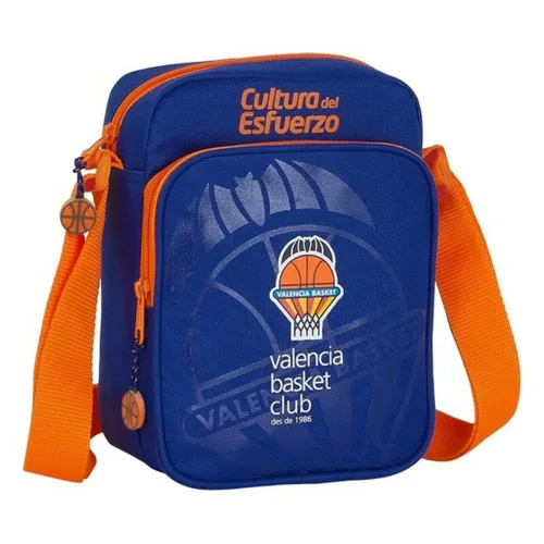 Vista 2 de Bandolera Valencia Basket M672 Azul Naranja 16 x 22 x 6 cm