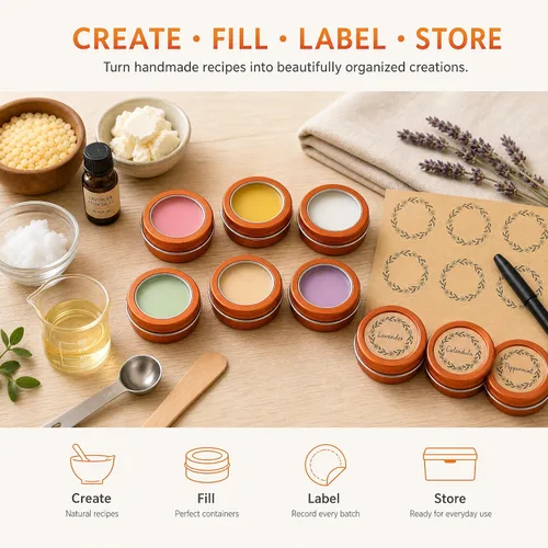 Vista 6 de Latas de aluminio mandarina de 1 oz (1 fl oz) con tapas y etiquetas