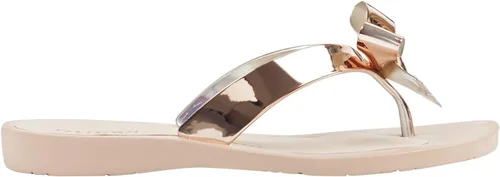 Vista 2 de GUESS Sandalia plana TUTU9 para mujer, oro rosa 716