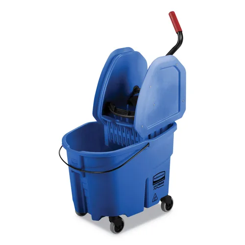 Vista 7 de Sistema de trapeador WaveBrake de alto rendimiento con escurridora a presión, de Rubbermaid Commercial, Negro, 1