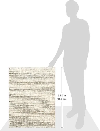 Vista 3 de SAFAVIEH Alfombra de área de 2 x 3 pulgadas, colección de fibra natural, marfil, yute hecho a mano, estilo granja, pelo grueso texturizado grueso