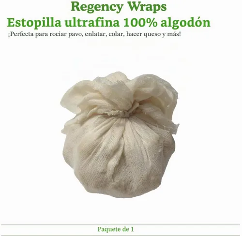 Vista 7 de Regency tela para queso natural ultra fina 100% algodón 9 pies cuadrados, 1 unidad, Blanco