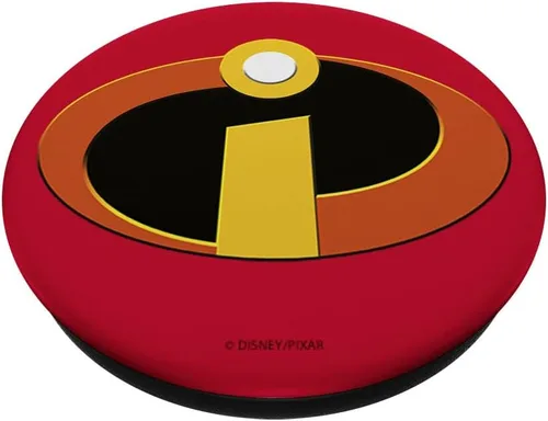 Vista 2 de Disney Pixar Incredibles Classic Logo Rojo - PopSockets Grip and Stand for Phones and Tablets