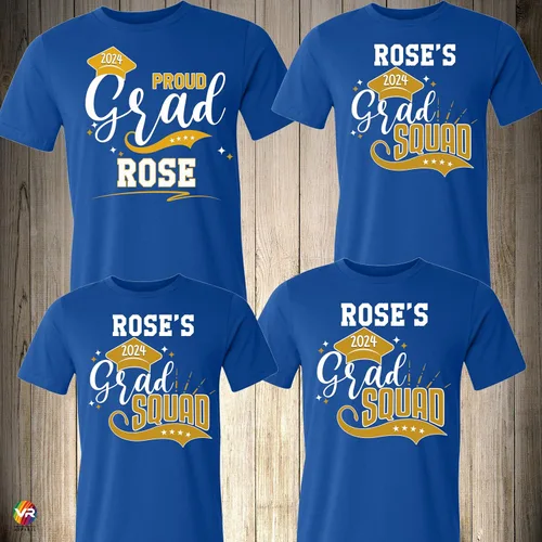 Vista 6 de Family Graduation Shirts Matching Graduate Custom Personalizesd Squad Proud Graduate Proud Family of The Graduate Prom Class of 2025 Senior Custom