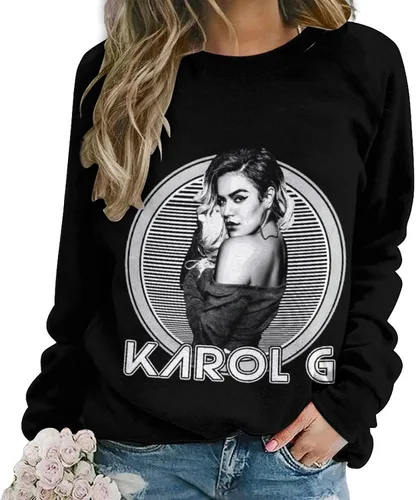 Vista 2 de PAPERBAGS Sweatshirt Womens Graphic Crewneck Long Sleeve Sweatshirts Casual Pullover Tops