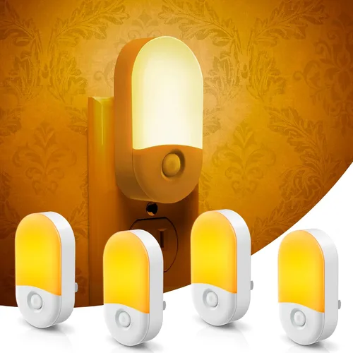 Vista 10 de L LOHAS LED Luces nocturnas enchufables a la pared, [2 unidades] Luz nocturna LED regulable con sensores de luz, luces nocturnas de brillo ajustable