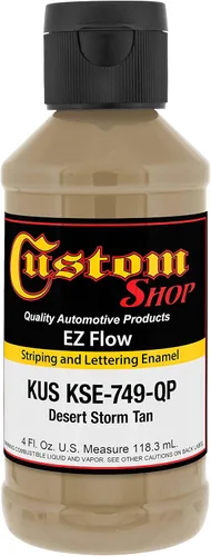 Vista 26 de Custom Shop KSE755-QP - Pintura esmaltada EZ Flow a rayas y letras de oro 23K, 4 onzas