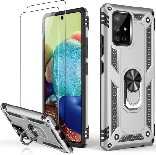 Vista 15 de LUMARKE Funda para Galaxy A51 4G con Protector de Pantalla, Pasa Prueba de Caída de 16 pies de Grado Militar, Cubierta Protectora para Teléfono