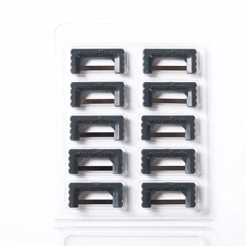 Vista 2 de SNAWOP Tiras interproximales dentales 10PC Ortodoncia Reducción de esmalte Kit de pulido IPR/IR (gris)