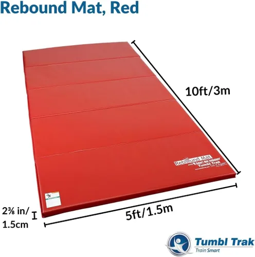 Vista 3 de Tumbl Trak Alfombrilla roja de rebote con velcro de 2 lados