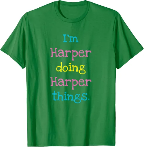 Vista 4 de Harper - Camiseta de regalo para niños con texto personalizado