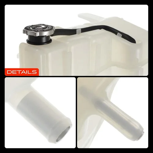 Vista 9 de A-Premium Tanque de depósito de recuperación de desbordamiento de refrigerante del motor presurizado delantero [con tapa y tubería] Compatible