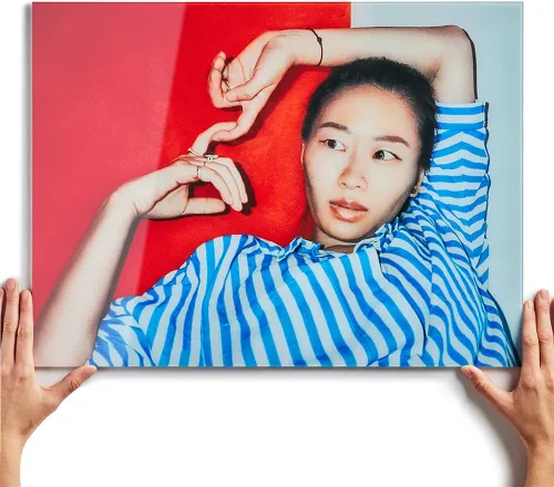 Vista 14 de Fracture - Impresión de foto en vidrio personalizada – 12 x 16 cm Tamaño de retrato extra pequeño Sube tu propia foto Arte de pared de vidrio