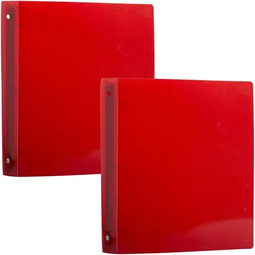 Vista 11 de JAM PAPER Carpeta de plástico de 1 pulgada, carpeta blanca de 3 anillas, se vende individualmente Blanco