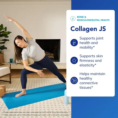 Vista 3 de Pure Encapsulations Collagen JS - Salud de la piel y las articulaciones* - 1,000 mg de colágeno BioCell hidrolizado - Sin gluten y sin OGM - 60