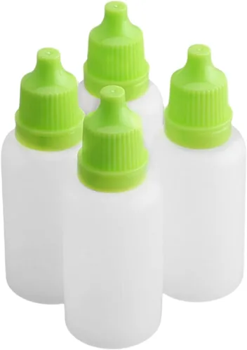 Vista 5 de Othmro Botellas cuentagotas de plástico de ojo de laboratorio de polietileno de 0.7 onzas, 50 piezas, 0.7 fl oz, gotero líquido exprimible