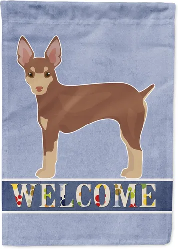 Vista 77 de Caroline's Treasures CK3645GF Bandera de bienvenida de bulldog inglés para jardín, bandera decorativa para patio exterior, obras de arte de patio