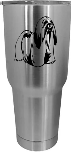 Vista 248 de Cairn Terrier - Vaso grabado con temática de perro, 30 onzas