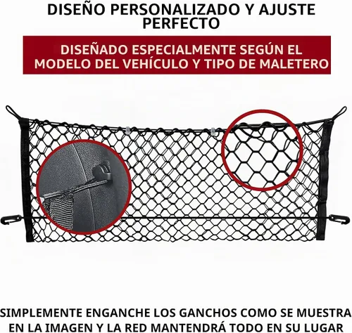 Vista 3 de Trunknets Inc Red de carga para maletero estilo sobre para Hyundai Tucson 2015 2016 2017 2018 2019 2020 2021 nuevo