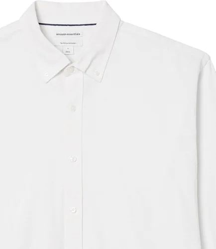 Vista 6 de Tienda Essentials - Camisa de tela oxford de manga larga ajuste regular para hombre